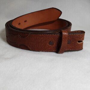 Nocona Leather Belt 44" Made in Texas Brown